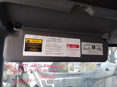 International 4300 Left Interior Sun Visor