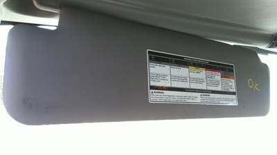 International 4300 Left Interior Sun Visor