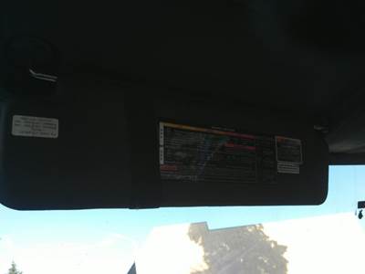 International RH Left Interior Sun Visor