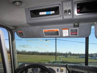 Mack Pinnacle CXU612 Left Interior Sun Visor for a Mack CXU612