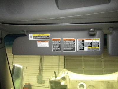 Peterbilt 579 Left Interior Sun Visor