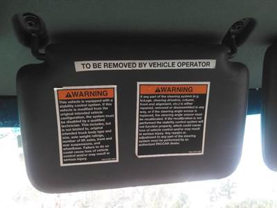 Peterbilt 579 Interior Sun Visor