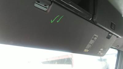 Volvo VNL Left Interior Sun Visor