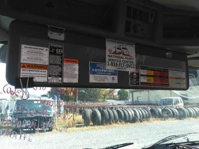 Volvo VNM Left Interior Sun Visor