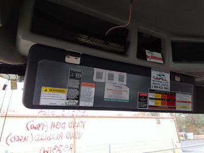 Volvo VNM Left Interior Sun Visor