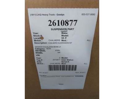 Chalmers Suspension Parts for a Chalmers ALL