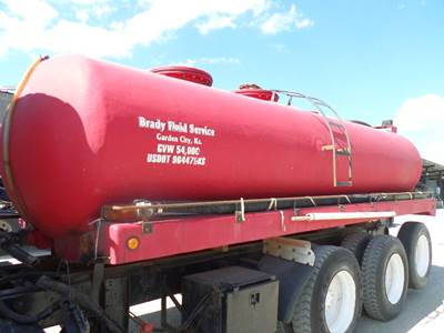 USED 3600 GALLON WATER TANK, FIBERGLASS, 19'LX96"W, PALMER 