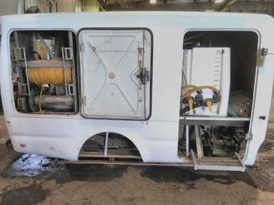 LAWN CARE TRUCK BODY WITH TANK AND REELS
SEE PICS
RIGHT SIDE ACCESS DOOR IS