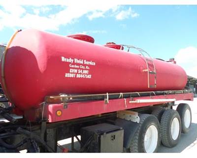 USED 3600 GALLON WATER TANK, FIBERGLASS, 19'LX96"W, PALMER 