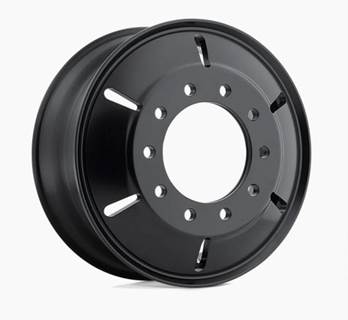 Roulette Style- Satin Black Milled- Rear Inner- 24.5D X 8.25W- Bolt Pattern 10 X