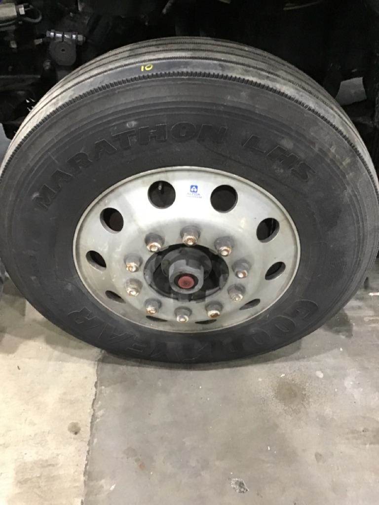 2017 USED GOOD YEAR 295/75R22.5 STEER TIRE 10/32 TREAD DEPTH For Sale