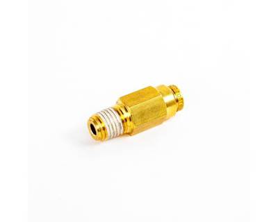 Fuller Brass Straight Push-to-Connect Air Shift Connector, 5/32 in Tube 1/16 in NPTF