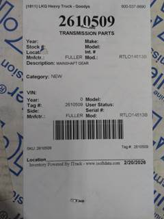 Fuller RTLO14613B Transmission Part