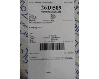 Fuller RTLO14613B Mainshaft Gear