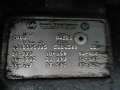 Allison 2000 Transmission