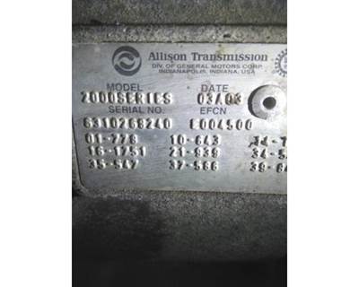 Allison 2000 Transmission