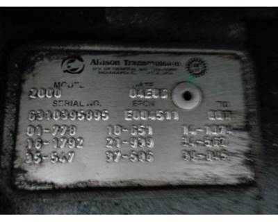 Allison 2000 Transmission