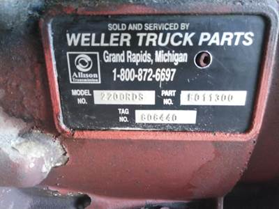 Allison 2200 RDS Transmission for a Allison 2200RDS