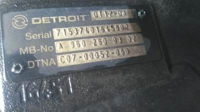 Detroit DT12-DA (1ST GEN DIRECT) Transmission