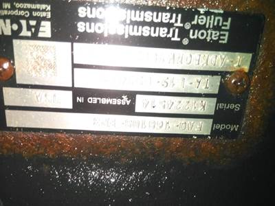 Fuller FAO16810CEA3 Transmission