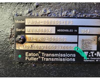 Fuller FAOM15810SEP3 Transmission
