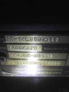 Fuller FO16E310CLAS Transmission