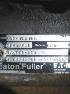 Fuller FRO16210BIC Transmission
