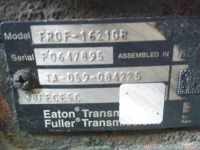 Fuller FROF16210BP Transmission