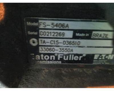 Fuller Transmission for a Fuller FS5406A