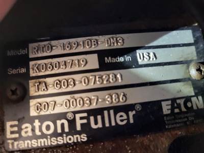 Fuller RTO16910B-DM3 Transmission for a Fuller RTO16910BDM3