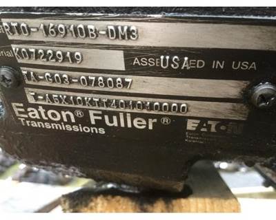 Fuller RTO16910B-DM3 Transmission for a Fuller RTO16910BDM3