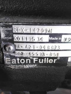 Fuller RTX14709H Transmission