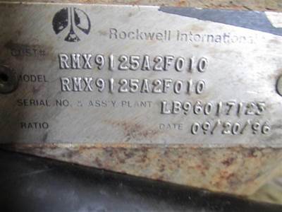 Rockwell RMX9-125A Transmission