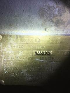 Volvo R1700 Transmission