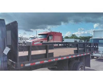 2004 Knapheide 16' Steel Flatbed Body with Steel Runners, Left Rear Gate Post Bent
