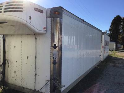 REEFER BOX IN DECENT SHAPE, HAS SMALL HOLE IN LEFT SIDE, REAR THREE FLOD DOOR