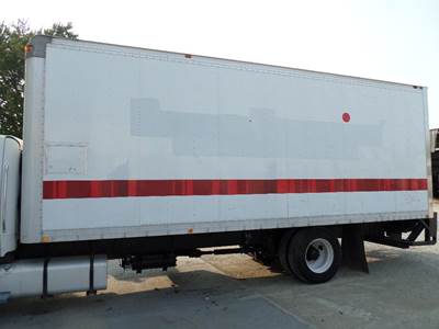 DECENT DRY VAN, HAS HOLE CUT IN FRONT FOR HOME MADE SLEEPER, LITTLE ROT ON