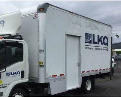 Used 20.5' x 8' x 8' Dry Van Truck Body off 2010 Isuzu NRR w/ Maxxon Lift Gate