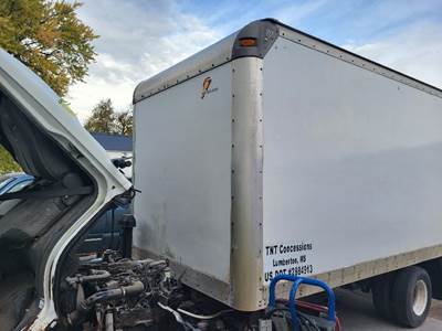 USED UTILIMASTER BOX VAN BODY OFF OF A 2003 CHEVROLET W4500. 