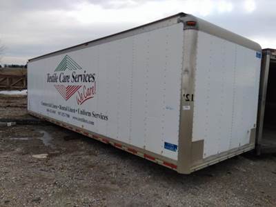 USED BOX VAN WITH SOME DAMAGE. GOOD BOX FOR STORAGE