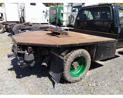 Used Steel Flatbed Truck Body w/ Tool Boxes & Hitch 8'9" L x 90.5" W