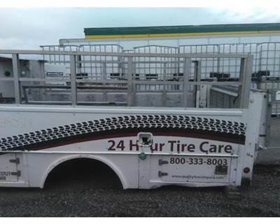 TIRE TRUCK BODY WITH 1600 POUND LIFT GATE 