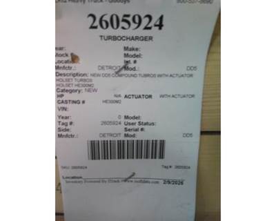 Detroit DD5 Turbocharger / Supercharger