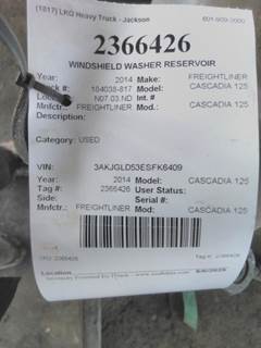 Freightliner Cascadia 125 Windshield Washer Reservoir