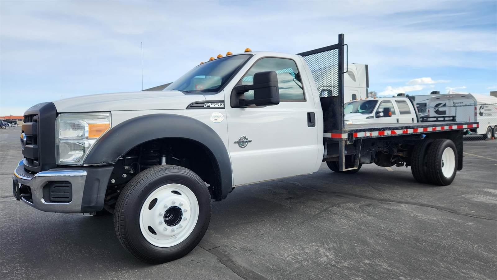 2015 Ford F550 Flatbed Truck 440HP, 6 Speed Automatic For Sale