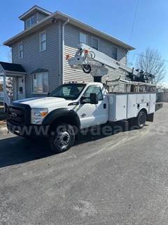 2014 FORD F-550 CABLE PLACING BUCKET TRUCK