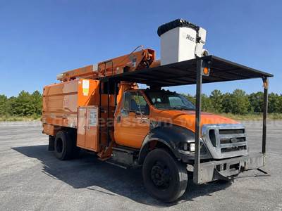 2015 Ford F-750 Altec LR756, 61 ft, Over-Center Forestry Bucket Truck Reads 60K Miles
