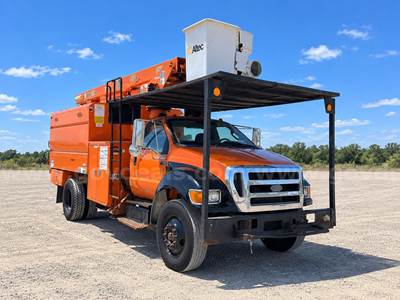 2015 Ford F-750 Altec LR756, 61 ft, Over-Center Forestry Bucket Truck Reads 77K Miles