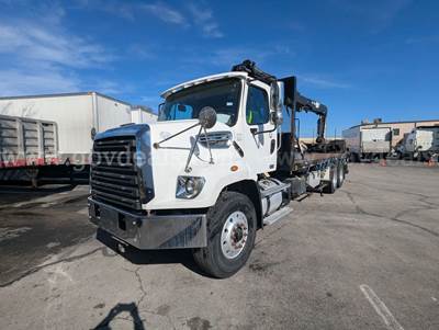 HIAB XS 166L Wallboard Crane on 2017 Freightliner 108SD T/A Flatbed Truck