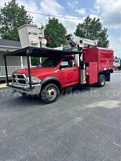 2015 RAM 5500 4X4 CHIPPER BUCKET TRUCK